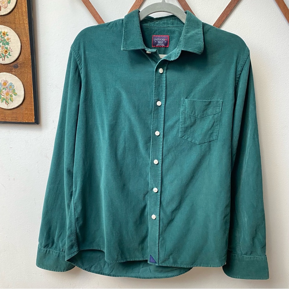 UNTUCKit Corduroy Button Down Shirt